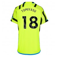 Arsenal Takehiro Tomiyasu #18 Bortatröja Kvinnor 2023-24 Korta ärmar